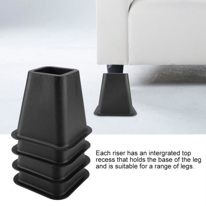 4Pcs - Set de Riser de fourniture réhausseur de meuble Lit - Table - Bureau - Canapé-Chaise - OLL