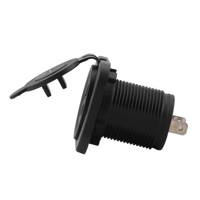Drfeify chargeur de voiture double USB 12V double prise de port USB voiture allume-cigare répartiteur chargeur adaptateur secteur