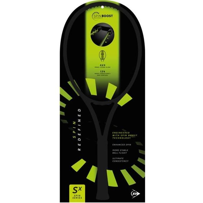 Raquette Dunlop sx series demo card - noir - TU
