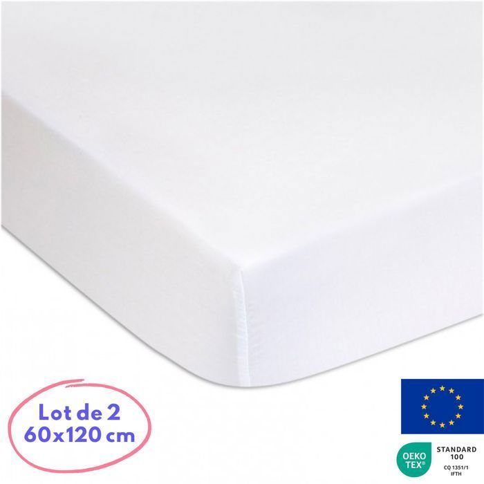 Lot de 2 Alèses Coton Bio PU - 60x120