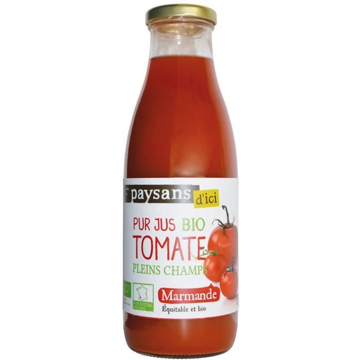 ETHUIQUABLE Pur jus de Tomates de Marmande Bio - 75cl