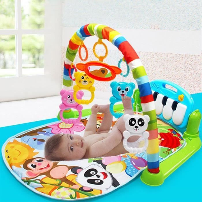 tapis de jeu bébé multifonction bambin gym jouet plancher ramper couverture tapis avec musique piano pédale fitness cadre