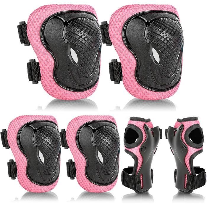 Protections Roller Enfant, Sets de Protection Genouillères de Protection Coudières Protège-Poignets, Vélo Trottinette Ski Patinage
