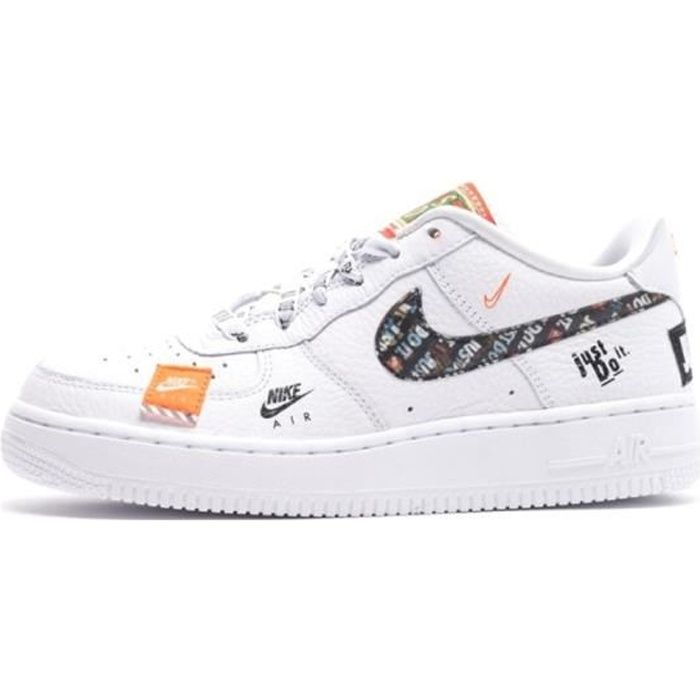 NIKE Air Force 1 Low '07 LV8 Utility Chaussures Baskets AF1 Airforce One Homme Blanc