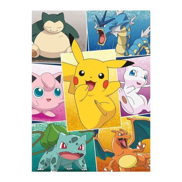 Puzzle 250 Pieces Pokemon Pikachu Dracaufeu Bulbizarre ronflex leviator Mew Rondoudou Enfant Collection Dessin Anime