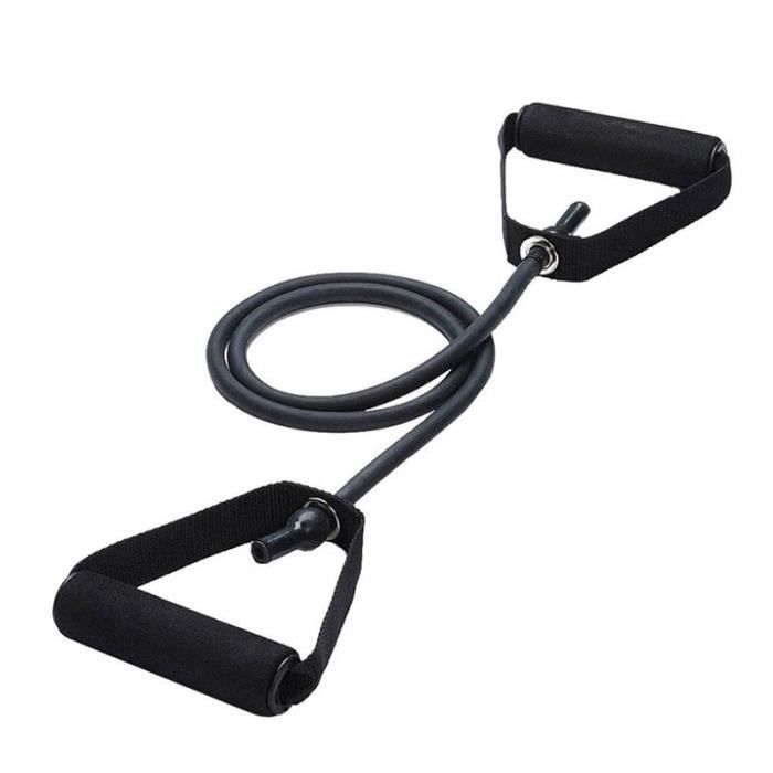 Bande Elastique Fitness Musculation En Latex 120Cm Avec Poignées Rembourrées Pull Up Assistance Caoutchouc Yoga Pull