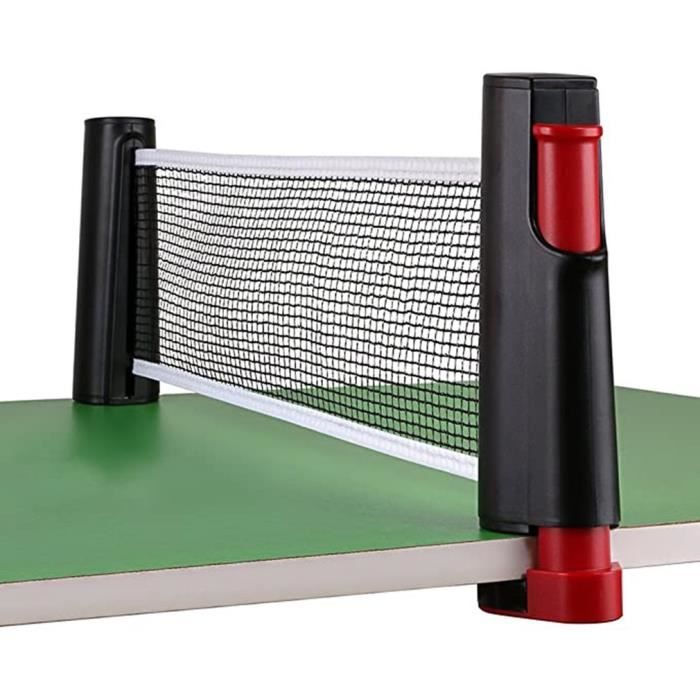 Filet Tennis Table rétractable Portable Jeux ping-Pong Net kit Remplacement ping Pong réglable Voyage Accessoires du sport