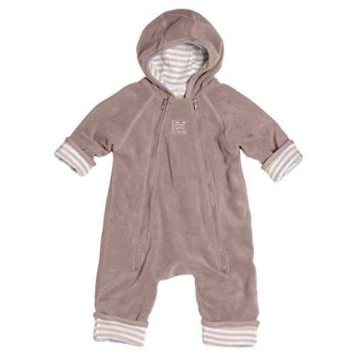 combinaison polaire Zip Up taupe rayé sable blanc taille 1 red castle