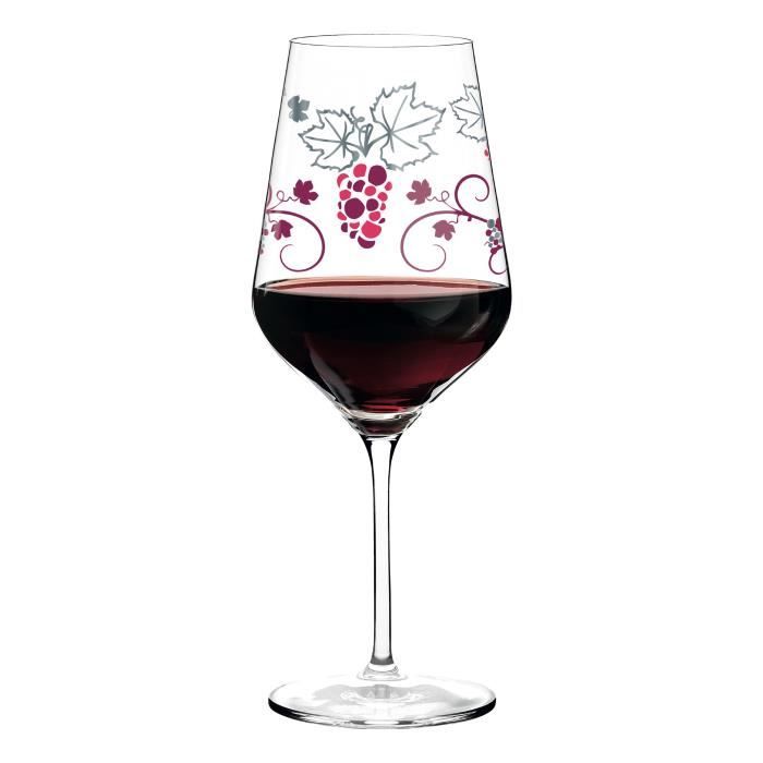 Ritzenhoff Red Design Verre à Vin Rouge, Vin Rouge, Verre à Vin, Shinobu Ito, Cristal, 58 cl, 3000028