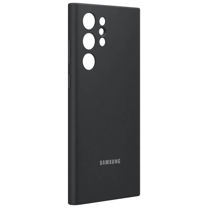 Coque Samsung Galaxy S22 Ultra Soft Touch Silicone Cover Original noir