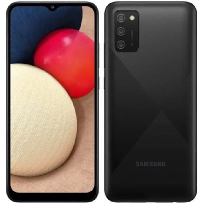 TÉLÉPHONIE, Smartphone, GSM / GPRS / EDGE / UMTS / HSDPA, Samsung, Samsung Galay A02s NoirSamsung Galaxy SM-A025G. Taille de