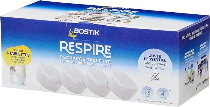 Déshumidificateur à Granulés Sans électricité – Avec Bec Verseur, Recharges Incluses (680g) – Pour Salle De Bain, Cave, 4 Mois D'utilisation