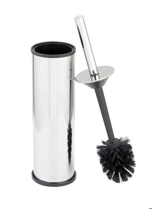 M34155, Brosse Wc Classique 4 Pièces, Manche En Acier Inoxydable, Tête