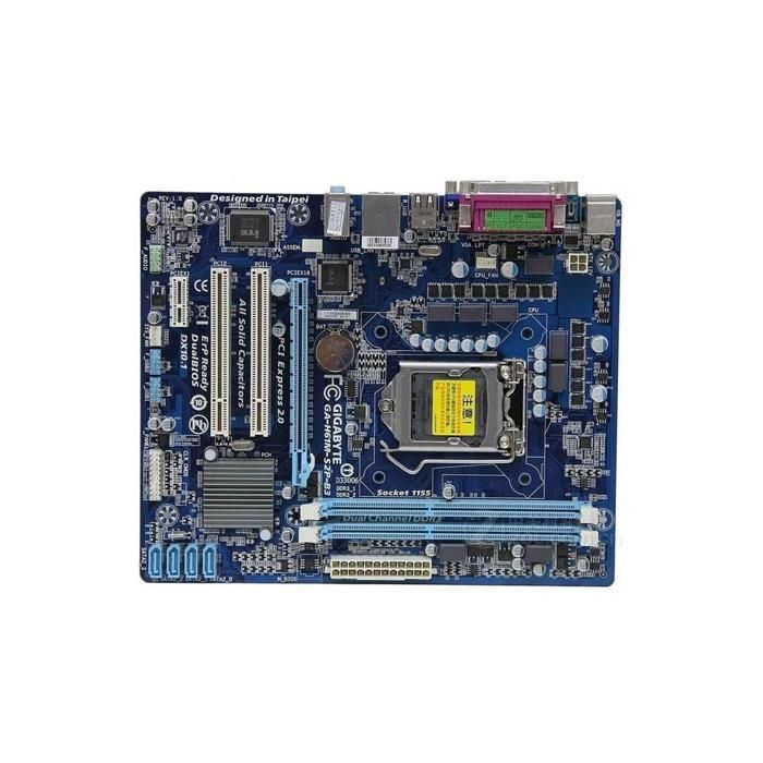 Carte mère GIGABYTE GA-H61M-S2P-B3 Intel H61 Socket LGA1155 2xDDR3 SDRAM 16GB Micro ATX - Gigabyte