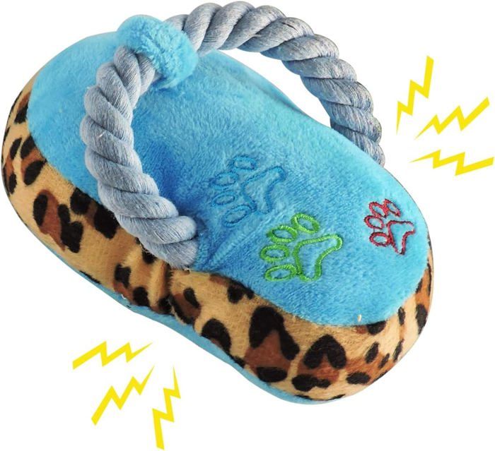 Meilleurs prix pour Jouet en corde couineur pour chien, peluche durable, jouet à mâcher interactif pour petites et moyennes tailles