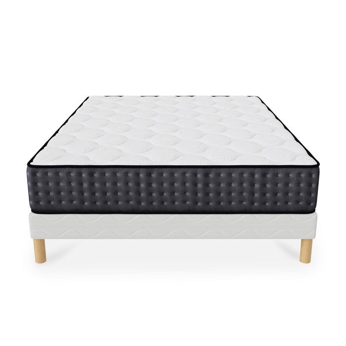 KENAN - Ensemble sommier + matelas 26 cm 160x200