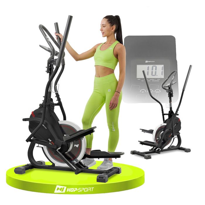 Stepper Velo Vélo elliptique et stepper 2en1, Hop-Sport HS-400B Icon, Roue d'inertie ...