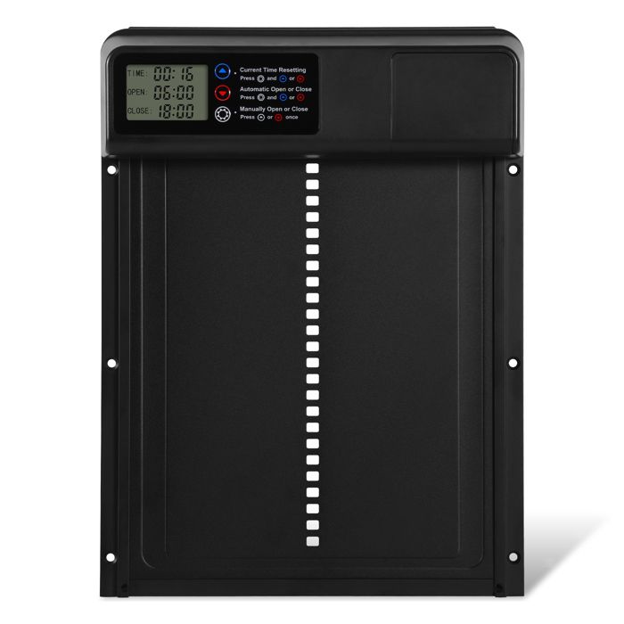 Comparer les prix de Lospitch Porte automatique solaire pour poulailler avec minuterie, télécommande et ouverture électrique POULAILLER