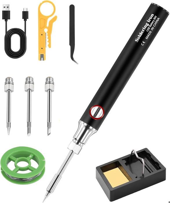 VBESTLIFE Fer à souder portable Fer à souder électrique portable Affichage numérique Kit de