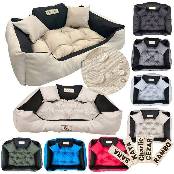 Comparer les prix de Panier pour chien KINGDOG 130x105 cm imperméable personnalisé beige