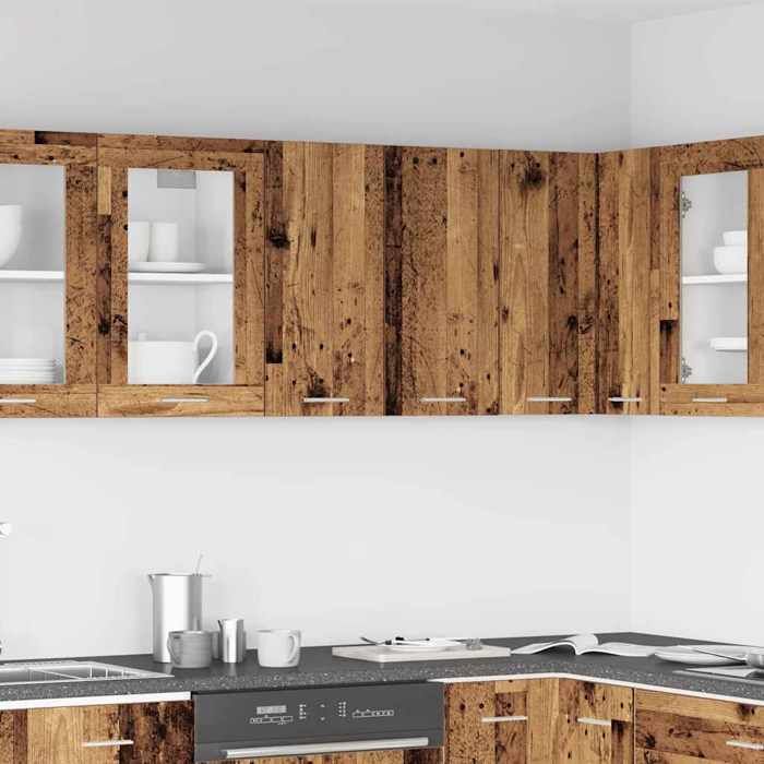 vidaXL Armoire murale de cuisine Lyon Bois ancien 60 x 31 x 60 cm Bois dingénierie 861147