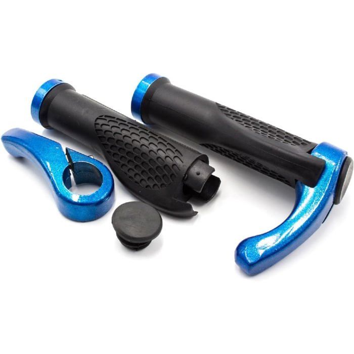 Poignées De Guidon Ergon GP3s Avec Bar-ends - Noir Et Orange KTM, Diamètre 22.2mm, Neuves