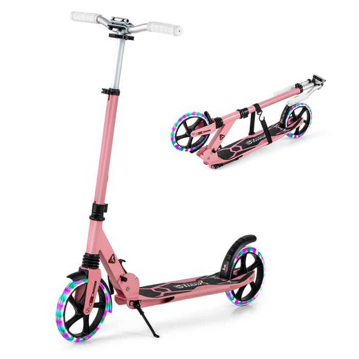 Trottinette Enfant Pliable 2 Roues Patinette Pliante Enfant De 4 à 13 Ans Kick Avec LED - Vélo Trottinette Enfant Pliable 2 Roues Patinette Pliante Enfant De 4 à 13 Ans Kick Avec LED - Vélo