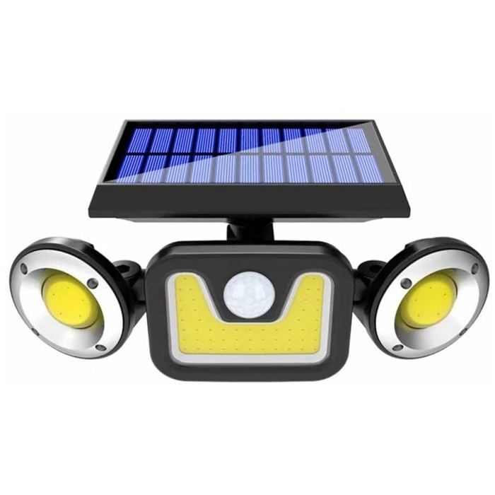 Lampe Solaire Extérieur Ultra Puissante 83COB avec Détecteur de Mouvement Spot Solaire Etanche IP65 Eclairage Exterieur Odipie