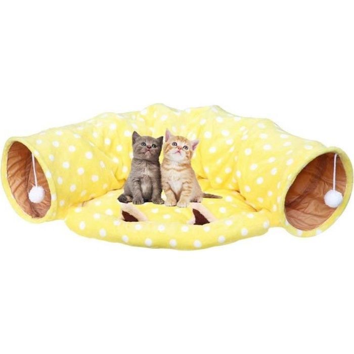 Meilleurs prix pour Tunnel de Jeu pour Chat - Jouet Pliable - Espace Tapis - Portable - Intérieur - Petit Animal-keeper