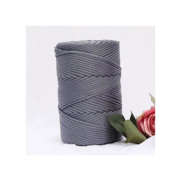 YUWEN 200 m/Rouleau 3mm Creux tricoté au Crochet Fils pour Bricolage