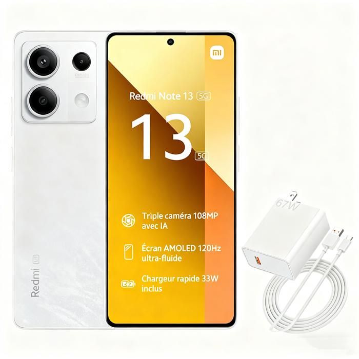 Xiaomi Redmi Note 13 5G+kit de recharge - vue 3