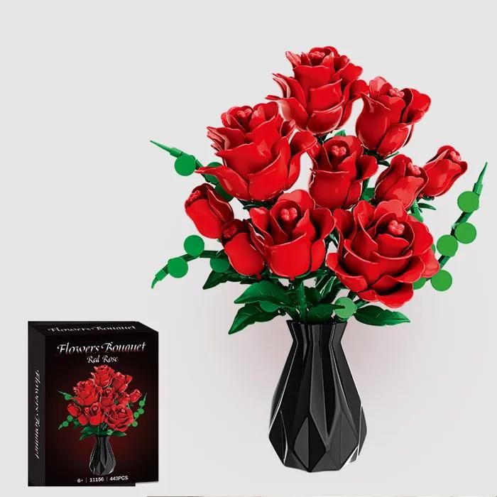 Jeu De Construction Bouquet De Fleurs – Assemblage Et Décoration – Adulte Et Enfant