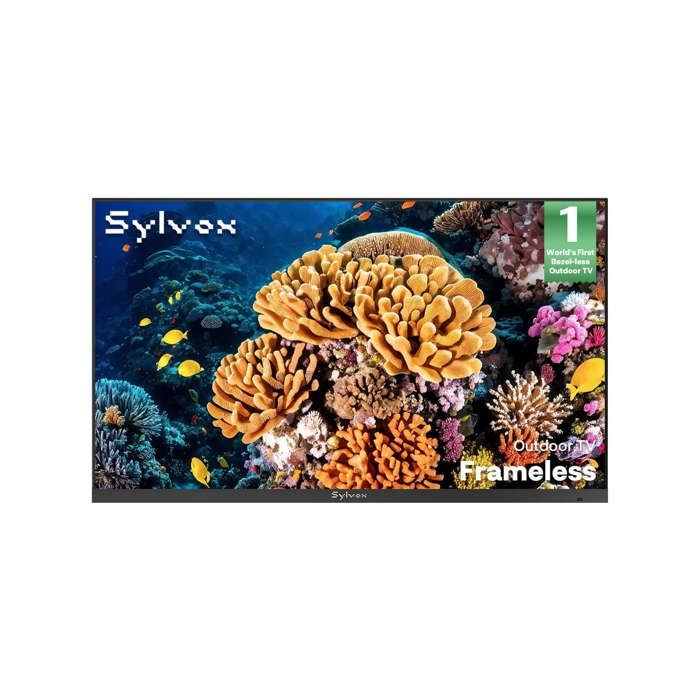 Télévision extérieure SYLVOX Frameless 55 4K UHD IP56 étanche 1000 nits