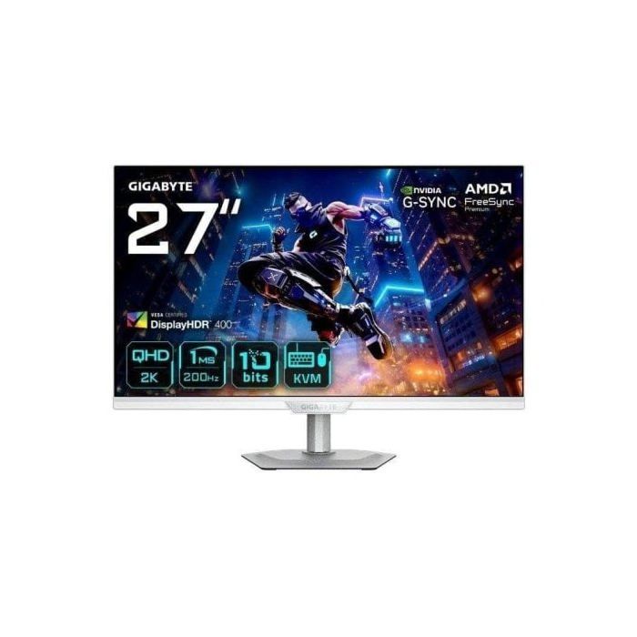 GIGABYTE M27Q2 QD ICE MONITEUR DE JEU 27” QHD 2560 X 1440 200HZ 1MS 350 CDM² FREESYNC PREMIUM DISPLAY HDR400 HDMI 2.0 - vue 6