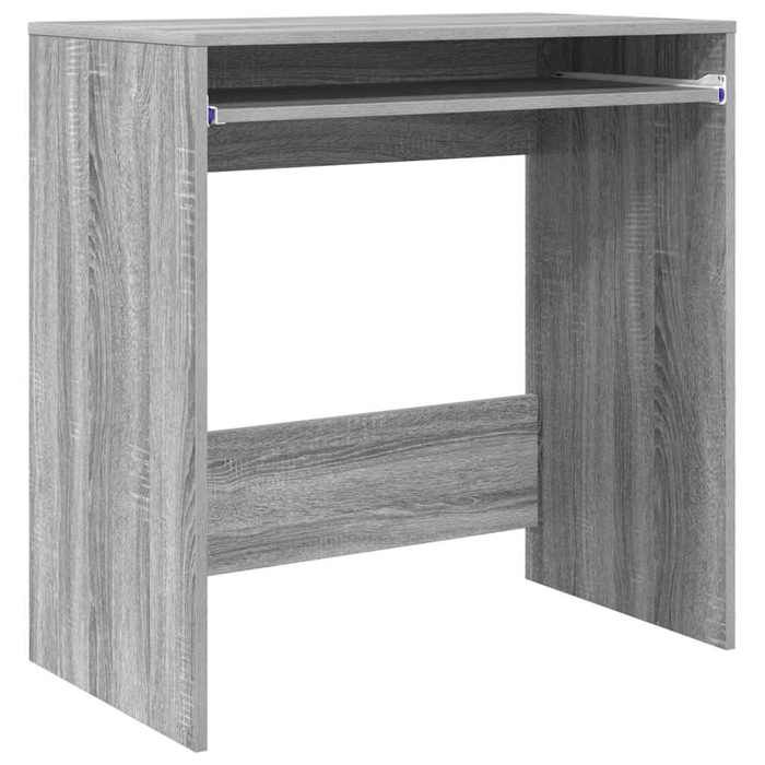 En PromotionBureau détude/bureau de travail - Gris Contemporain Bureau Gris Sonoma 77 5x43x79cm - Bois dingénierie 1414291