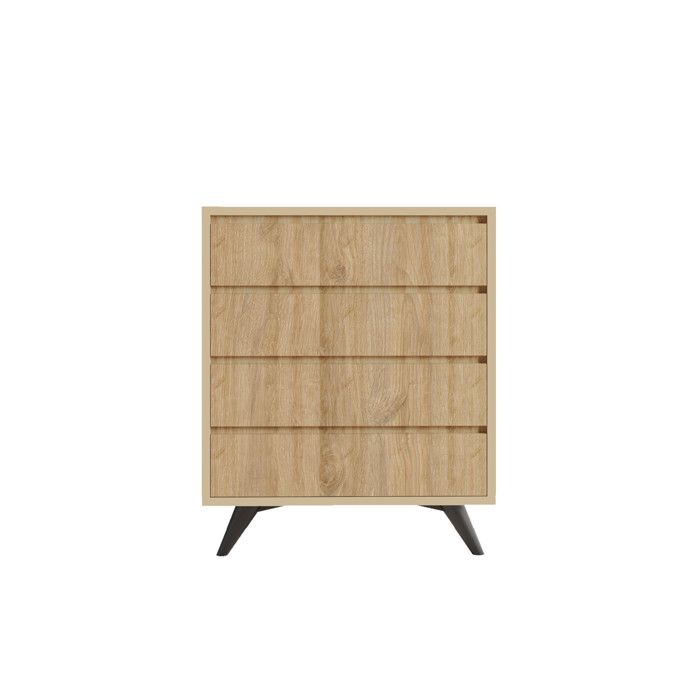 Commode en bois Suvera - 70 x 40 x 86 cm - Marron clair Commode en bois Suvera - 70 x 40 x 86 cm - Marron clair