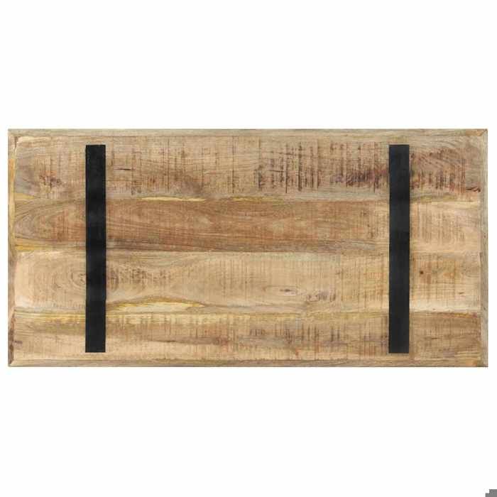 Table à manger(1 pc) - JILIMAISON - Table de repas - Pour cuisine - 120x60x76cm - Bois de manguier brut T19796411