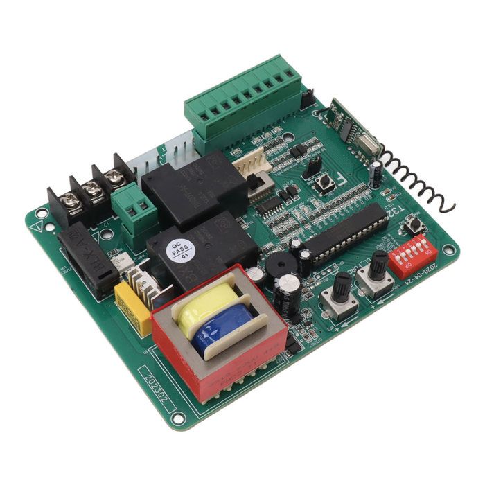 Panneau de commande de moteur de portail coulissant indication LED circuit imprimé de moteur de porte électrique télécommande