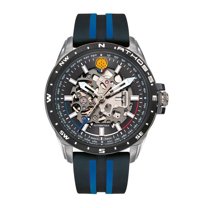 Montre bracelet Patrouille de France Automatique Silicone Noir et Bleu A5-100PRS-668119 Montre bracelet Patrouille de France Automatique Silicone Noir et Bleu A5-100PRS-668119