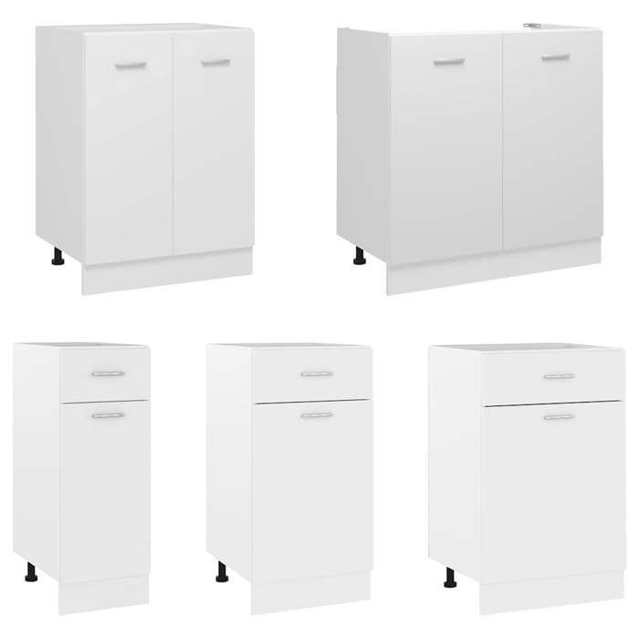 Armoire de cuisine Blanc 40x46x81 5 cm Aggloméré_2 ans garantie_13687