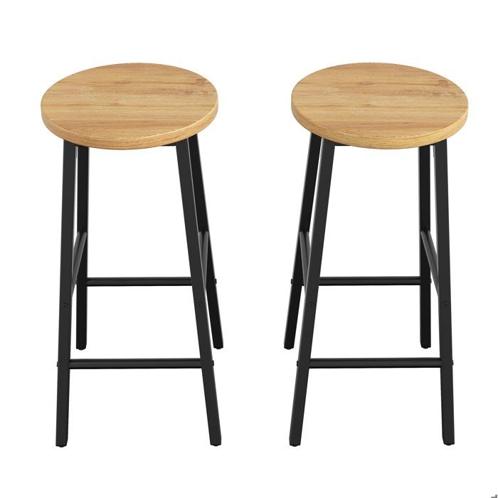 Îlot central de cuisine mobile avec 2 tabourets – tablette rabattable roulettes rangements noir
