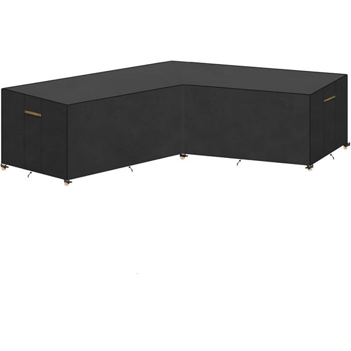 Housse pour Canapé de Jardin Couvrir Mobilier Extérieur Bâche Salon Housse Canapé angle Forme V 255x2 HOUSSE POUR MEUBLES DE JARDIN
