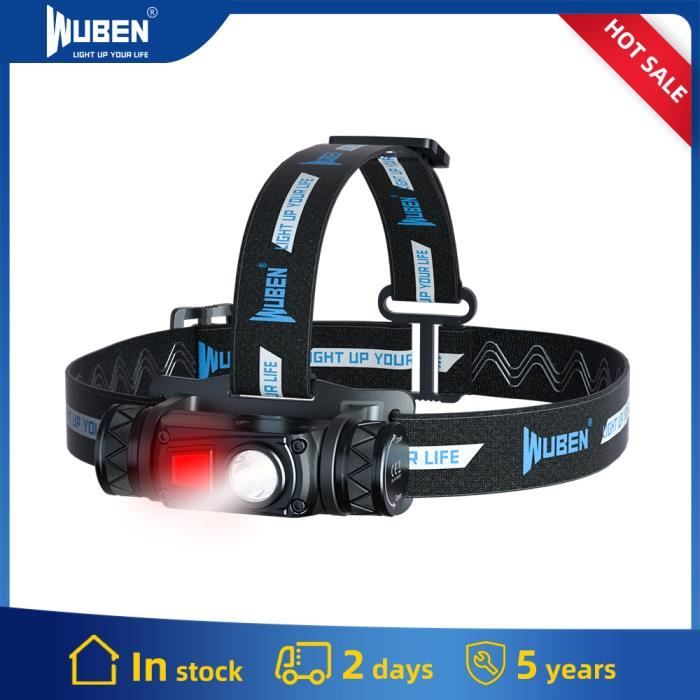 Lampe Torche LED Rechargeable – Aluminium Noir – Poche – Pour Sport, Pêche, Vélo, Camping