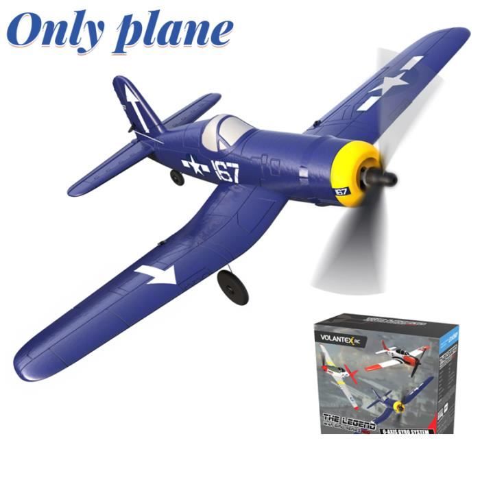 Avion RC FISCA P51D 4CH – Système Xpilot, 2 Batteries, Vol Acrobatique Et 3 Niveaux Pour Débutants Ou Experts (argent)