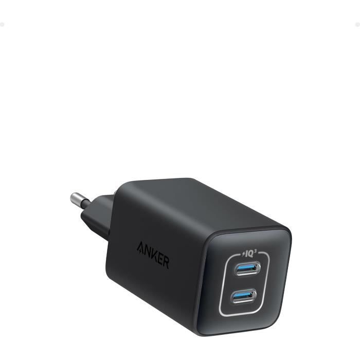 Chargeur - Anker - 523 Nano 3 - 47 W - 2 Ports USB-C - Protection ActiveShield 2.0 Chargeur - Anker - 523 Nano 3 - 47 W - 2 Ports USB-C - Protection ActiveShield 2.0