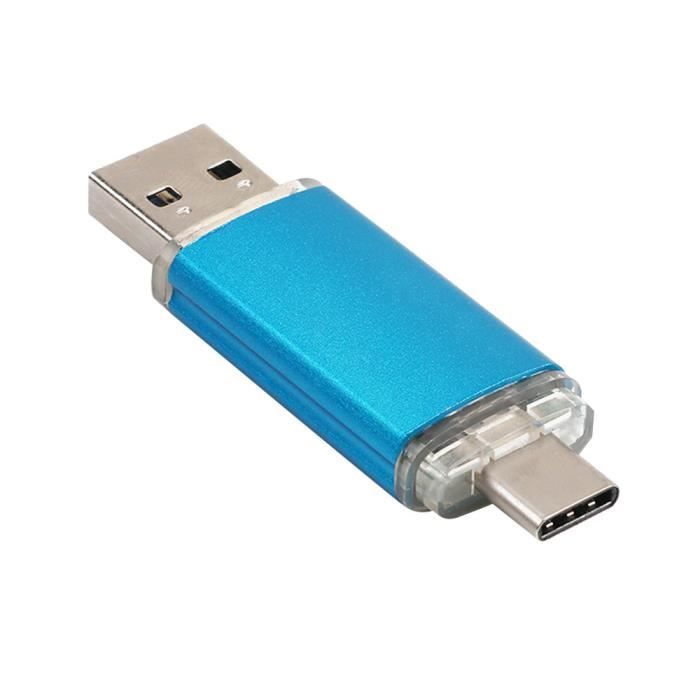 Lecteur Flash Usb 3 0 De 64 Go De Type C Otg Sticks Lecteur Flash A Double Connecteur U Disk Bu Zhm80502006bu Prix Pas Cher Cdiscount