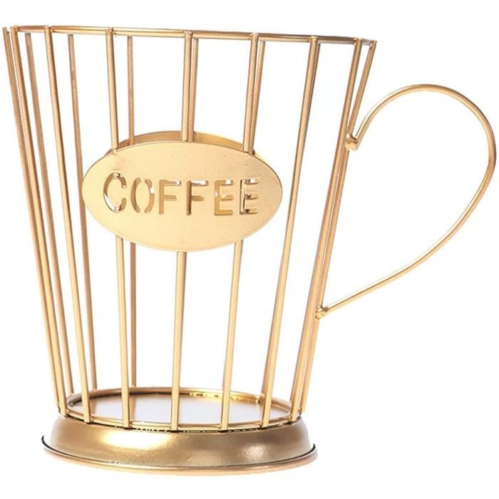 Panier Coffee Porte Capsule Expresso - Corbeille à Fruits Métal Design Moderne