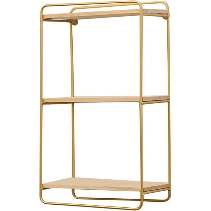 Étagères Flottantes En Chêne PHOENANCEE – 3 Niveaux, Design Rustique Et Solide Pour Salon Ou Chambre