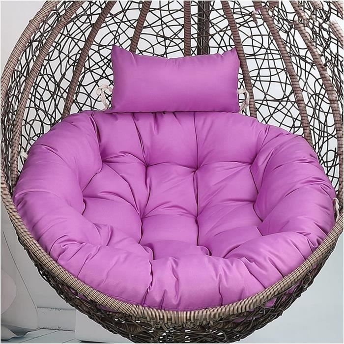 Patio Pad De Chaise D'Oscillation Rond Coussin Suspendu De Chaise De Hamac D'Oeuf Avec Cravates Patio Pad De Chaise D'Oscillation Rond Coussin Suspendu De Chaise De Hamac D'Oeuf Avec Cravates
