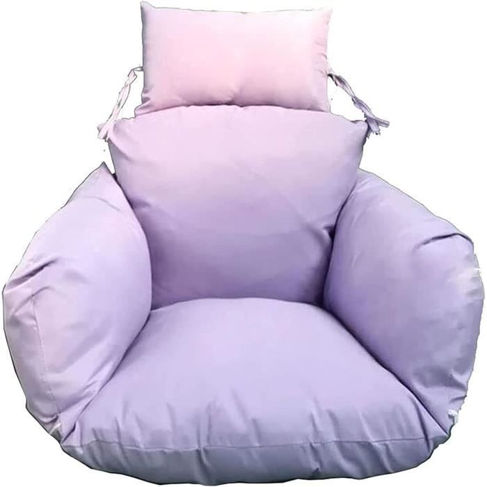 Coussin De Chaise D'Œuf Suspendu Pour Patio - Gris Foncé - Confort Extérieur